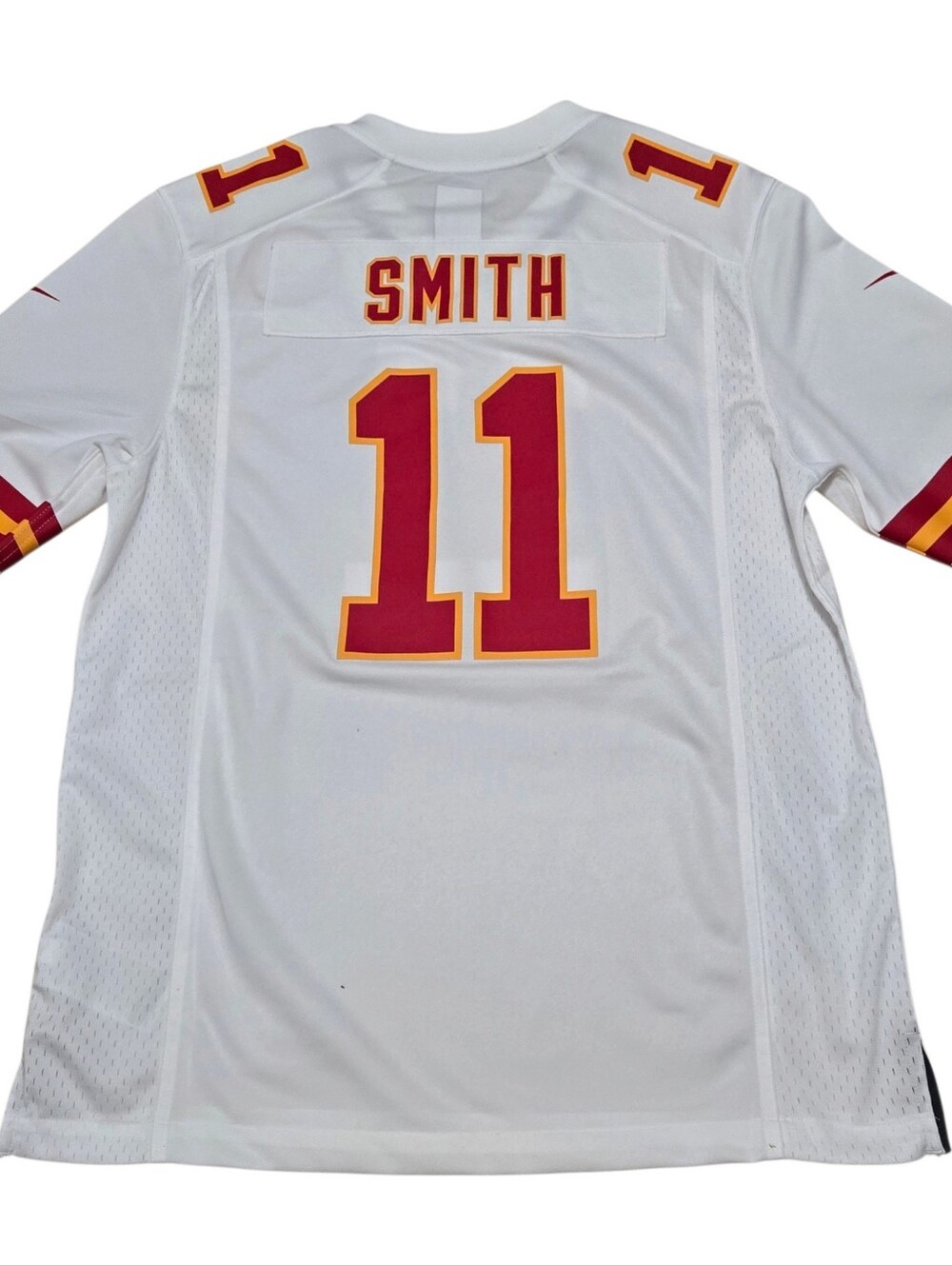 Nike On Field Kansas City Chiefs NFL Jersey White #11 Alex Smith, Men's Medium - Picture 2 of 11